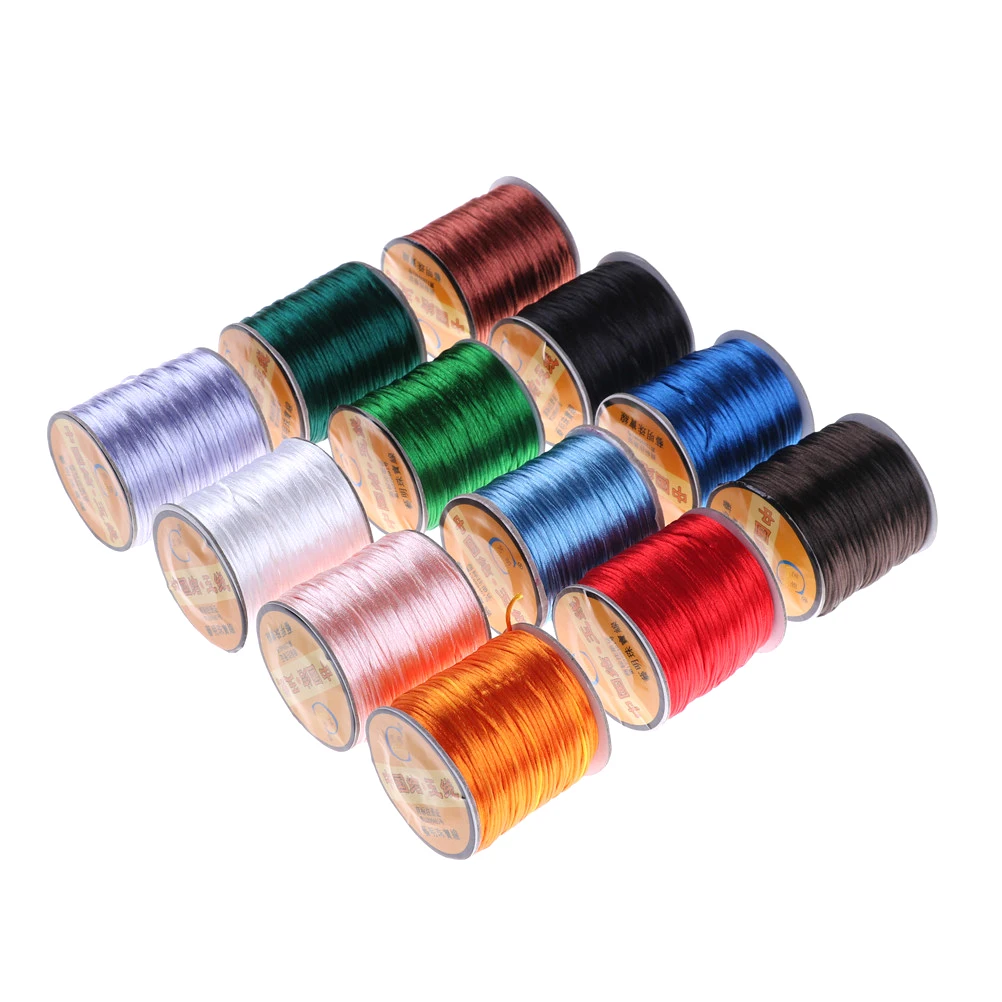 75m 1mm Soft Satin Nylon Cord Solid Rope For Jewelry Making Non-Toxic And Tasteless MultiColor DIY Accessories
75m 1mm Soft Satin Nylon Cord Solid Rope For Jewelry Making Non-Toxic And Tasteless MultiColor DIY Accessories