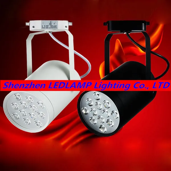 Lowest Price! 12W LED Track Light Lamp Rail Spot White/Black Shell 85-265V Warm White/Cold White DHL/Fedex 20pcs | Освещение
