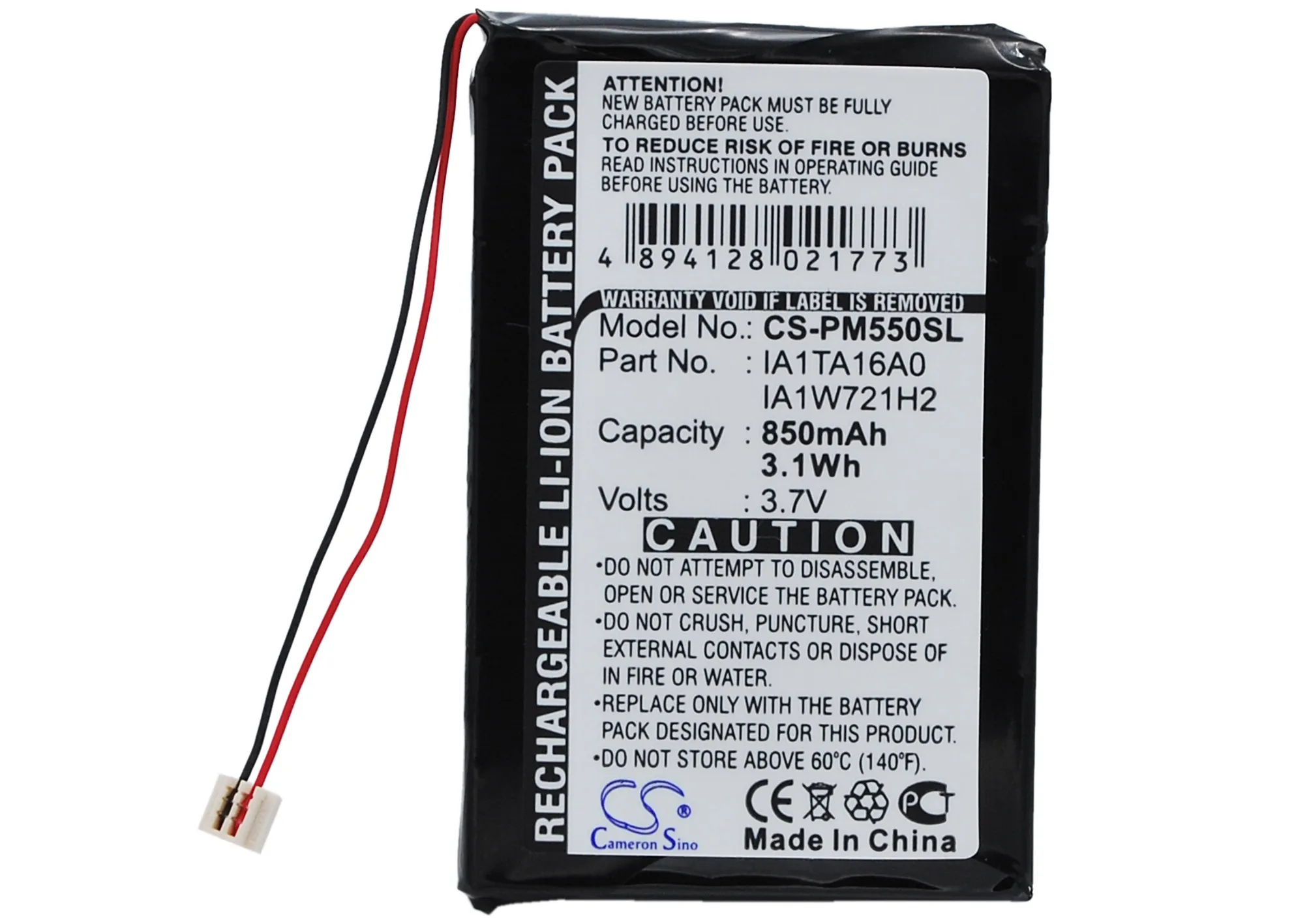 Cameron Sino 850 мАч аккумулятор для рук M550,Tungsten T1,Tungsten T2,Tungsten T3,Zire 31,Zire 71,Zire 72,Zire 72s
Cameron Sino 850 мАч аккумулятор для рук M550,Tungsten T1,Tungsten T2,Tungsten T3,Zire 31,Zire 71,Zire 72,Zire 72s