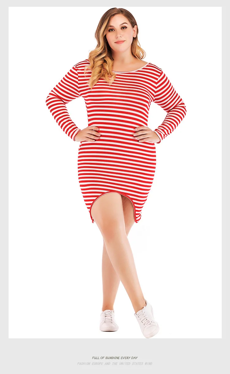 plus size comfortable sheath striped woman dresses casual spring and autumn o-neck classical striped female dresses lady
plus size comfortable sheath striped woman dresses casual spring and autumn o-neck classical striped female dresses lady