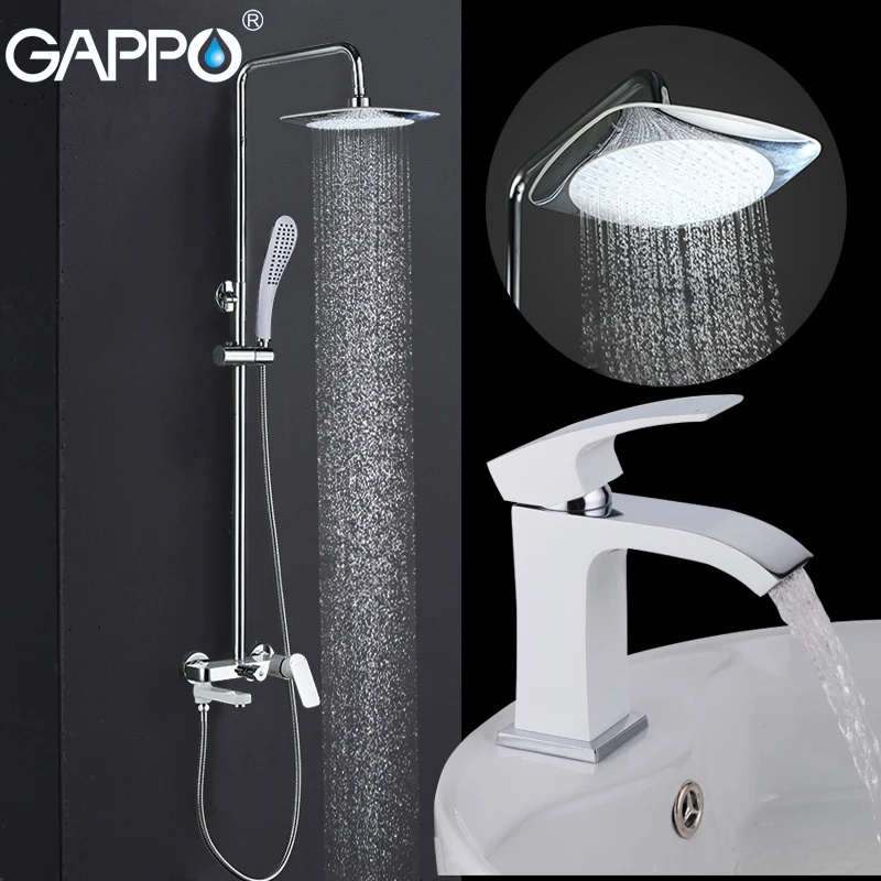 GAPPO white bathtub Faucets shower faucets bathroom mixer basin faucet basin mixer tap shower system
GAPPO white bathtub Faucets shower faucets bathroom mixer basin faucet basin mixer tap shower system