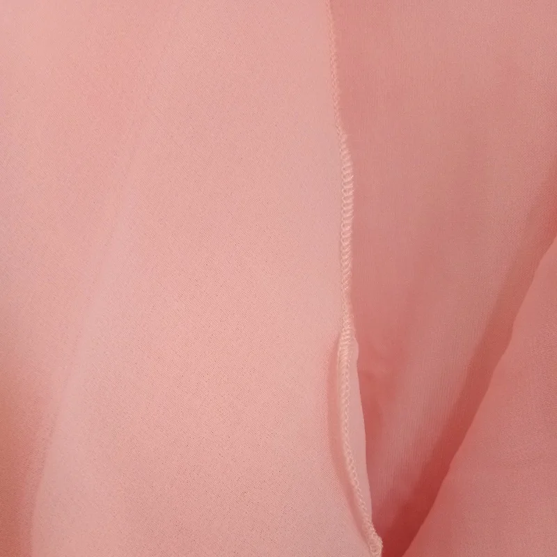 Женская летняя блузка из шифона белая розовая синяя с треугольным вырезом без