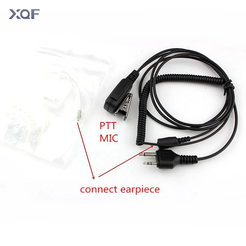 2 Pin Headset Acoustic Air Tube Earpiece Earphone PTT MIC for Midland Portable Radio GXT550/650 GXT1000 GXT1000VP4 GXT1050VP4
2 Pin Headset Acoustic Air Tube Earpiece Earphone PTT MIC for Midland Portable Radio GXT550/650 GXT1000 GXT1000VP4 GXT1050VP4