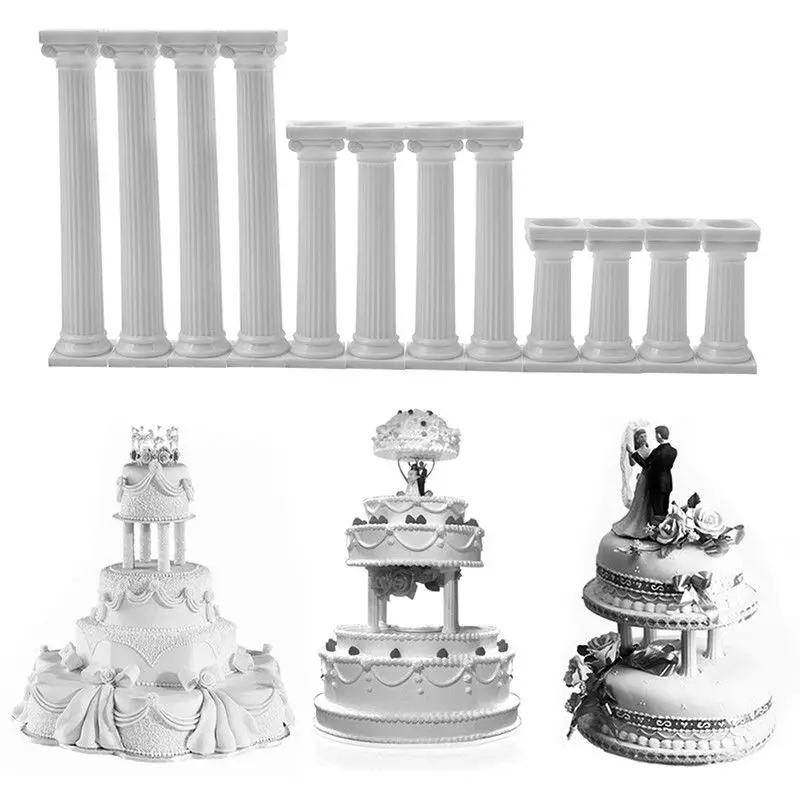 Plastic White Grecian Pillars Wedding Cake Stand Fondant Cake Tools Support Mold Valentine's Day Wedding Cake Decor
Plastic White Grecian Pillars Wedding Cake Stand Fondant Cake Tools Support Mold Valentine's Day Wedding Cake Decor