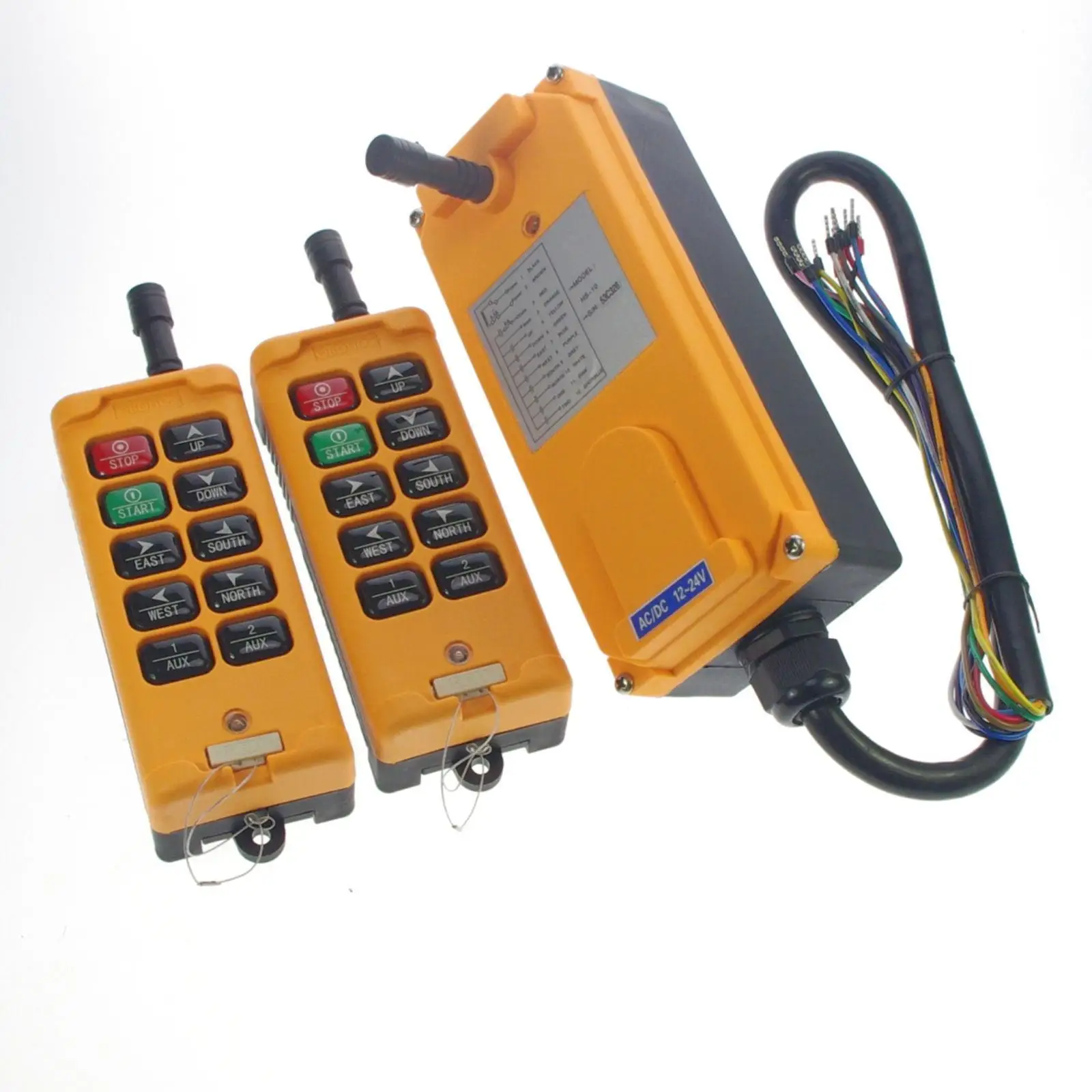 12V-415V 10 Channels 1 Speed 2 Transmitters 5A Fuse Control Hoist Crane Remote System IP65 CE | Обустройство дома