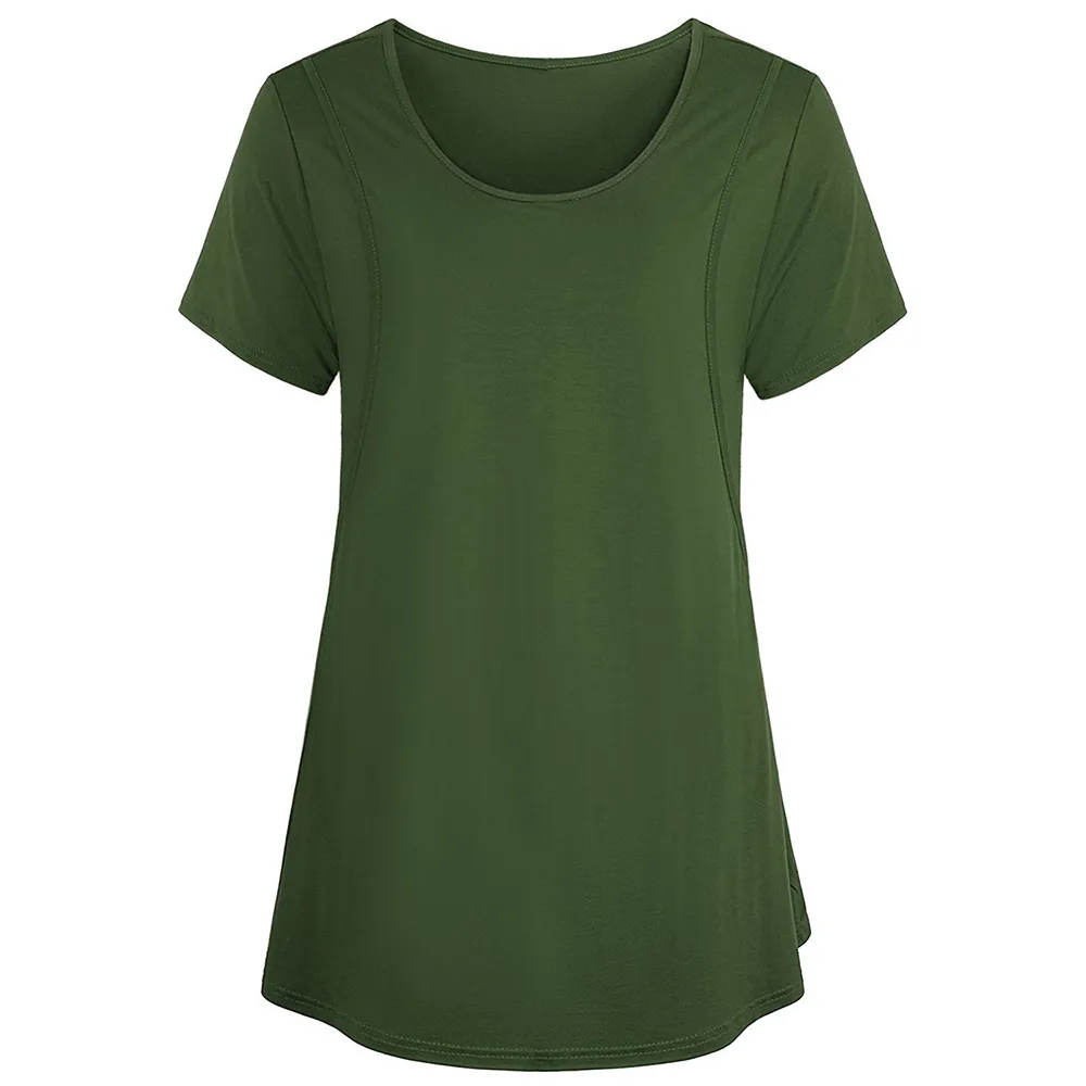 SAGACE Casual Maternity Pregnant Clothes Solid Elegant Breastfeeding Blouse T-Shirts For Women Summer Nusring Maternity
SAGACE Casual Maternity Pregnant Clothes Solid Elegant Breastfeeding Blouse T-Shirts For Women Summer Nusring Maternity