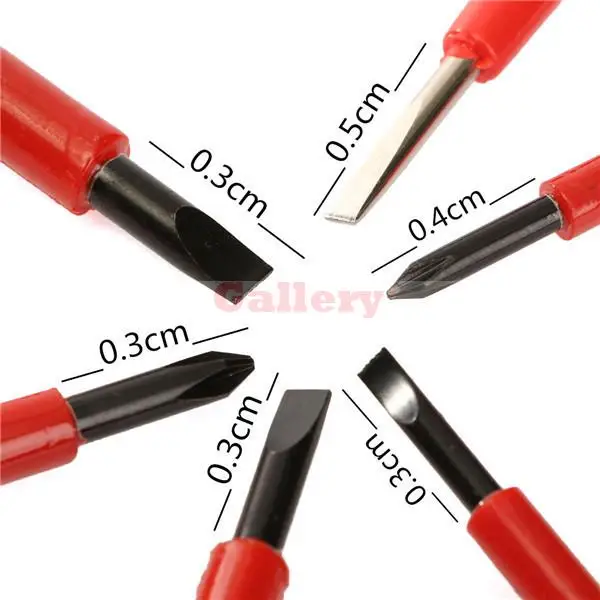 Practical 6 Pcs Vda Electricians Screwdriver Set Electrical Insulated Kit Tools Watch Precision Screwdriver Screwdriver Set