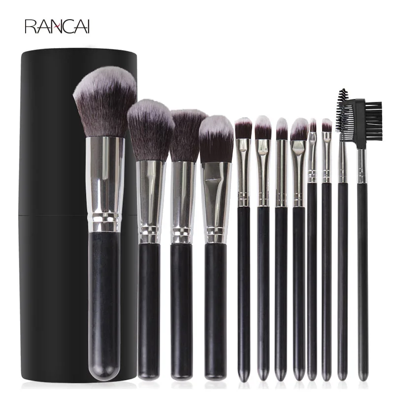 12pcs Black Makeup Brushes Set Face Powder Contour Blush Eyebrow Brush & Comb Eyelash Brush Pincel Maquiagem with Cylinder Case
12pcs Black Makeup Brushes Set Face Powder Contour Blush Eyebrow Brush & Comb Eyelash Brush Pincel Maquiagem with Cylinder Case