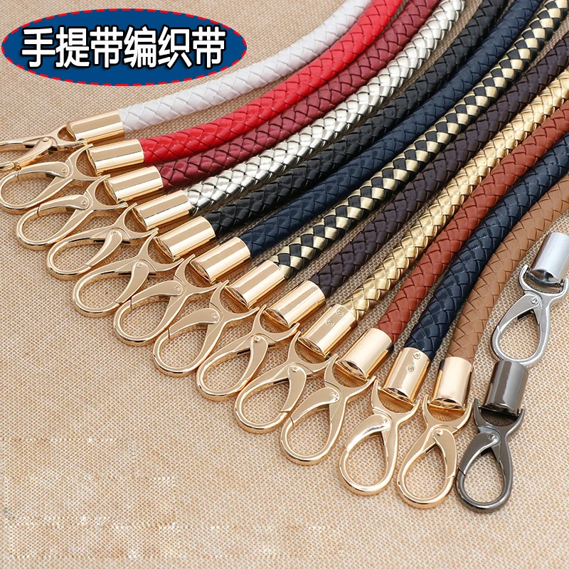 2pcs Pu Leather Braided Rope Handles For Handbag Shoulder Bag Strap Handmade Bag Diy Accessories Alloy Metal Hook Buckle Kz0346
2pcs Pu Leather Braided Rope Handles For Handbag Shoulder Bag Strap Handmade Bag Diy Accessories Alloy Metal Hook Buckle Kz0346