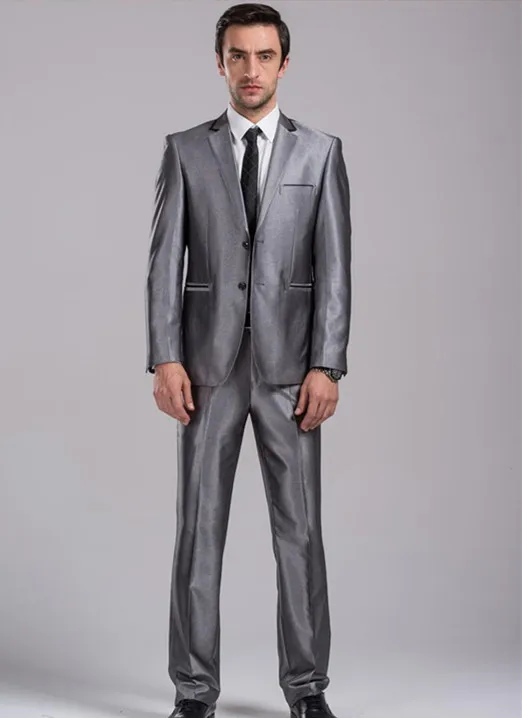 Custom Made Leisure Silver Grey Two Buttons Business Groom Tuxedos Notch Lapel Gentleman Groomsmen Suits( jacket+Pant+tie)
Custom Made Leisure Silver Grey Two Buttons Business Groom Tuxedos Notch Lapel Gentleman Groomsmen Suits( jacket+Pant+tie)
