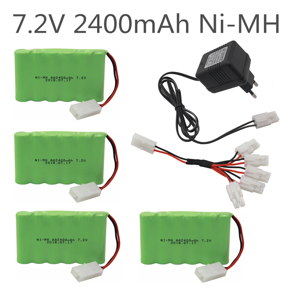 7.2v 2400mah AA NI-MH Battery Tamiya with charger High capacity electric toy battery Remote car ship robot rechargeable 7.2 v
7.2v 2400mah AA NI-MH Battery Tamiya with charger High capacity electric toy battery Remote car ship robot rechargeable 7.2 v