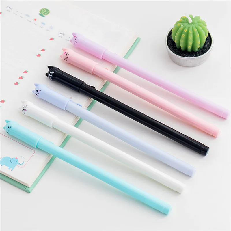 1PC 0.5mm Cute Kawaii Black Ink Cat Gel Pen Cartoon Plastic Gel Pens for Writing Office School Supplies Stationery
1PC 0.5mm Cute Kawaii Black Ink Cat Gel Pen Cartoon Plastic Gel Pens for Writing Office School Supplies Stationery