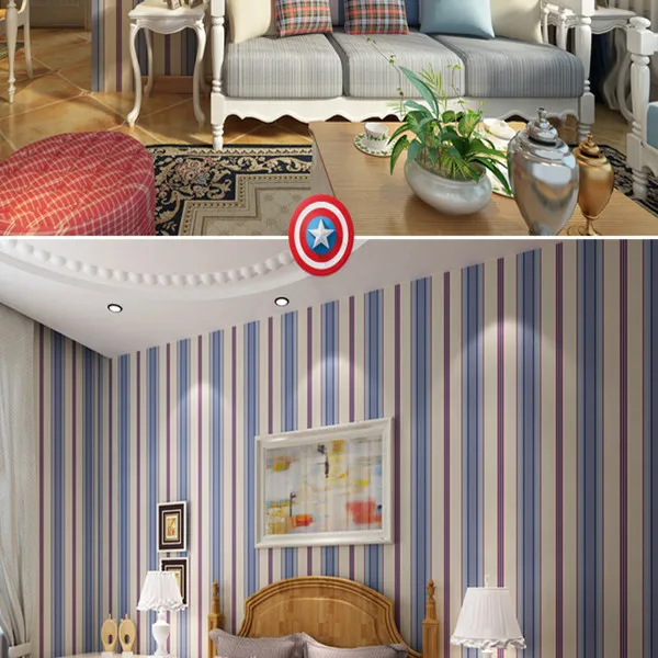 Young boys and girls beautifully striped wallpaper bedroom bedside thicker non-woven wallpaper Wallpaper
Young boys and girls beautifully striped wallpaper bedroom bedside thicker non-woven wallpaper Wallpaper