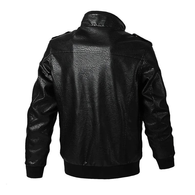 Дропшиппинг бренд мотоциклетная кожаная куртка Мужские Куртки из искусственной