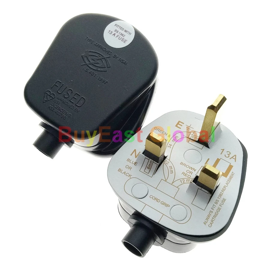 (1 PC) UK, Ireland, Malaysia, Singapore, Rewireable Main Power Plug BS1362 13A Fused Black Color
(1 PC) UK, Ireland, Malaysia, Singapore, Rewireable Main Power Plug BS1362 13A Fused Black Color