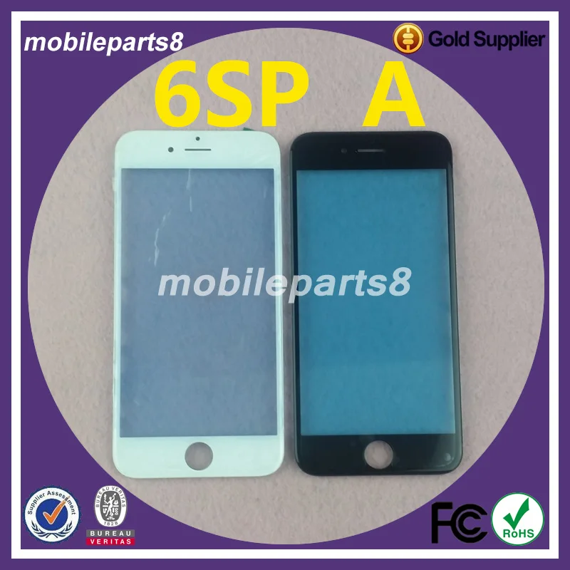 100 шт DHL бесплатная доставка стекло с рамкой для iPhone 6S plus 5 "передний экран