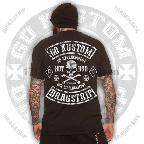 Одежда велосипедный гонщик hotrod Lucky tattoo rocker greaser футболка (1)|Мужские футболки| |