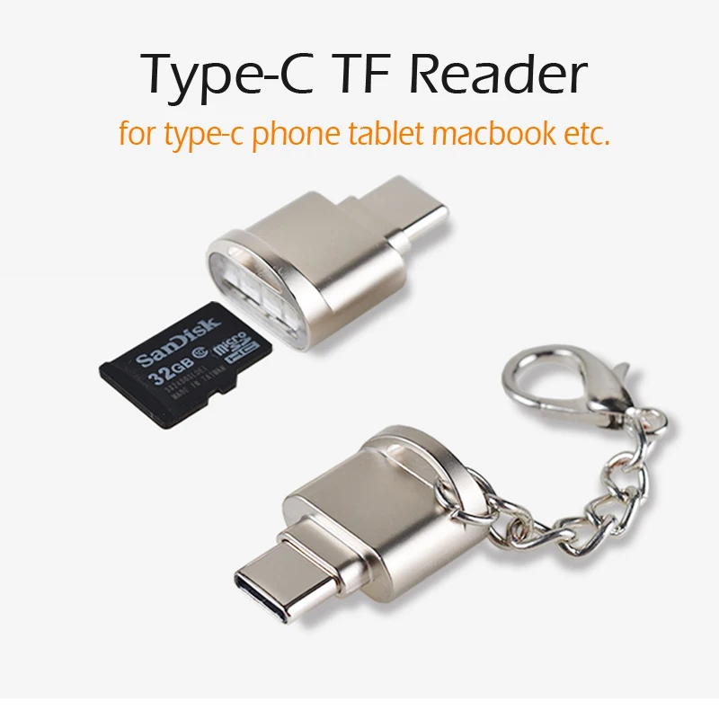 Powstro Портативный USB 3 1 Type C адаптер микро конвертер OTG с TF SD кардридер