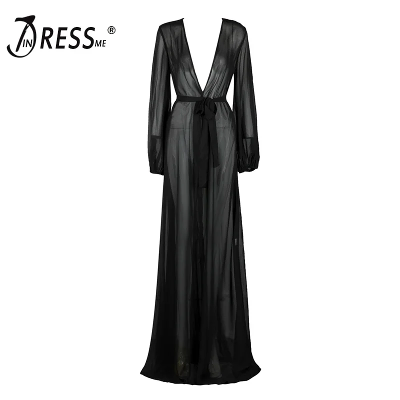 INDRESSME Sexy Deep V Split Full Sleeve Women Dress Fashion Loose Floor Length Black Spring Women Dress With Sashes Vestidos
INDRESSME Sexy Deep V Split Full Sleeve Women Dress Fashion Loose Floor Length Black Spring Women Dress With Sashes Vestidos
