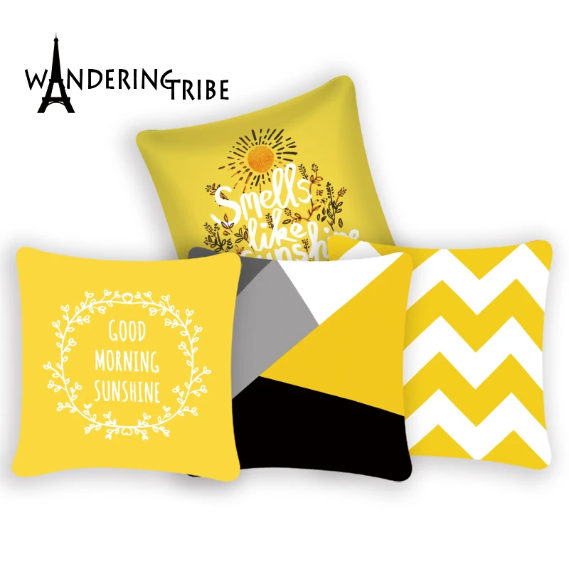 Yellow Pillow Cover Pineapple Leaf Sofa Decorative Cushion Cover Throw Pillow Nordic Geometric Funda Cojin 45*45 Home Decor
Yellow Pillow Cover Pineapple Leaf Sofa Decorative Cushion Cover Throw Pillow Nordic Geometric Funda Cojin 45*45 Home Decor