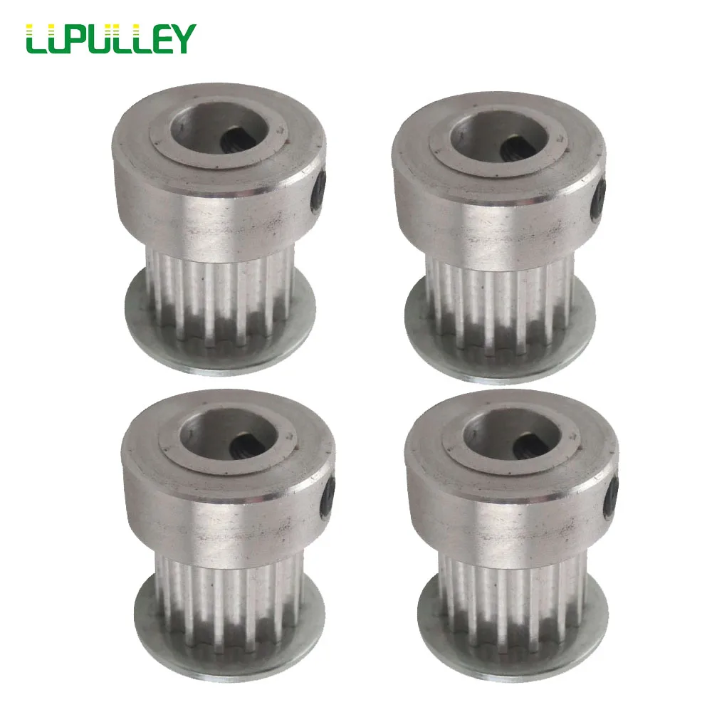 

LUPULLEY 4PCS 3M 18T Timing Pulley 11mm Belt Width 5mm/6mm/6.35mm/7mm/8mm/10mm Bore Timing Belt Pulley Used on Laser Machine
