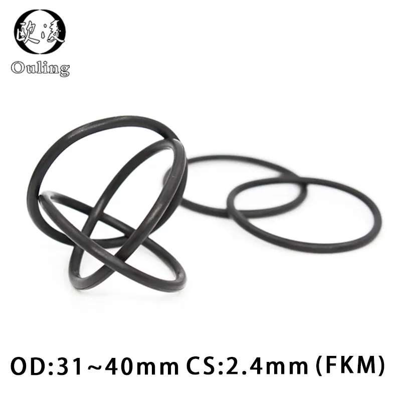 5PCS/lot Fluorine rubber Ring Black FKM Oring Seal CS:2.4mm OD31/32/33/34/35/36/37/38/39/40mm Rubber O-Ring Seal Oil Ring Gasket
5PCS/lot Fluorine rubber Ring Black FKM Oring Seal CS:2.4mm OD31/32/33/34/35/36/37/38/39/40mm Rubber O-Ring Seal Oil Ring Gasket