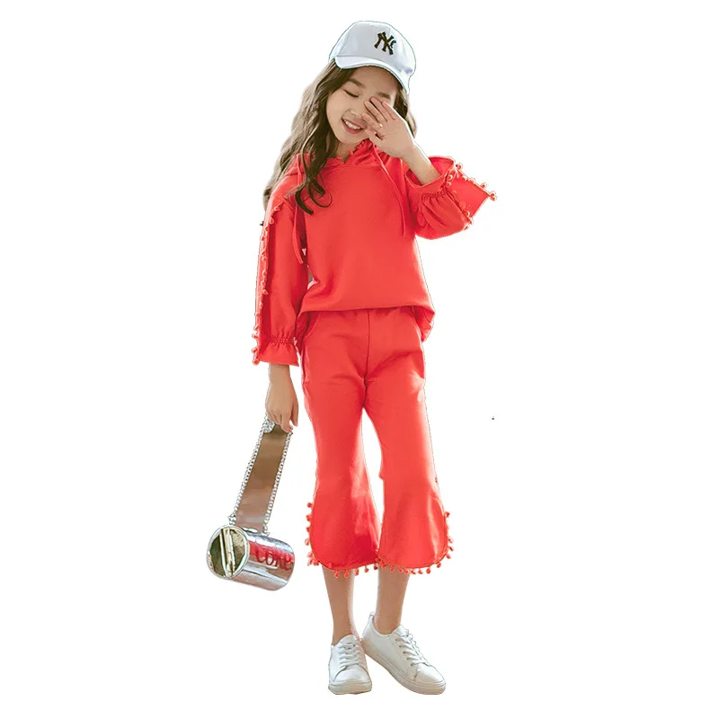 Thanksgiving Suit Girls Autumn Fashion New Big Children Lotus Leaf Sleeves Playful Cute Children Cotton Sports Loose Two-piece
Thanksgiving Suit Girls Autumn Fashion New Big Children Lotus Leaf Sleeves Playful Cute Children Cotton Sports Loose Two-piece