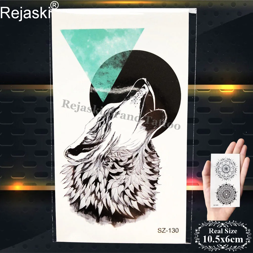 

Rejaski 3D Triangle Eye Totem Tattoo Stickers Women Body Arm Temporary Tattoo Moon Men Hands Waterproof Tatoos Valley Makeup Tip