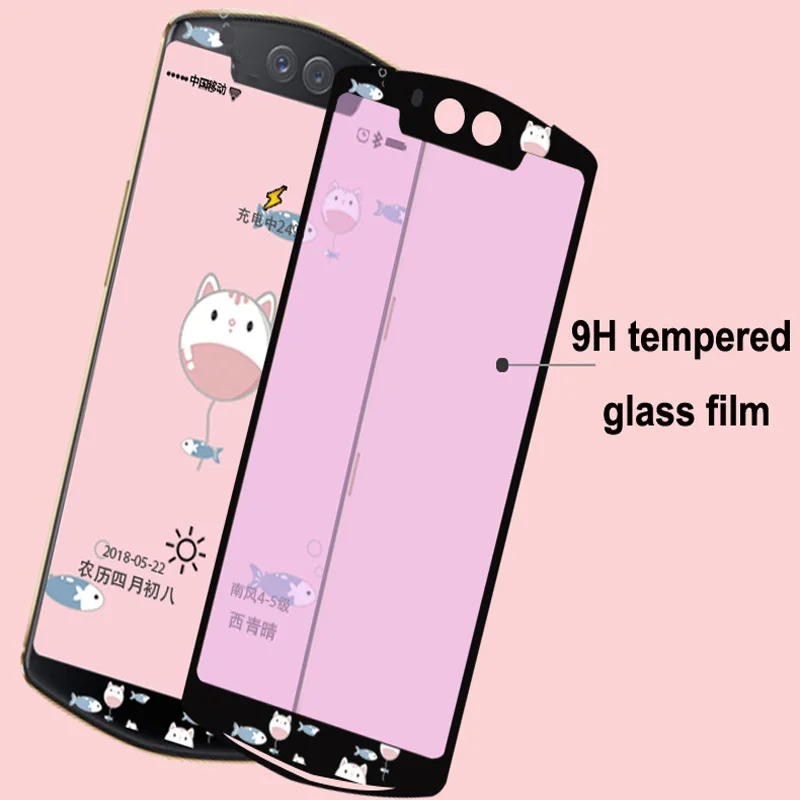 black glass film For limited edition Meitu T9 phone Glass Tempered MeituT9 cartoon ProtectFilm screen | Мобильные телефоны и