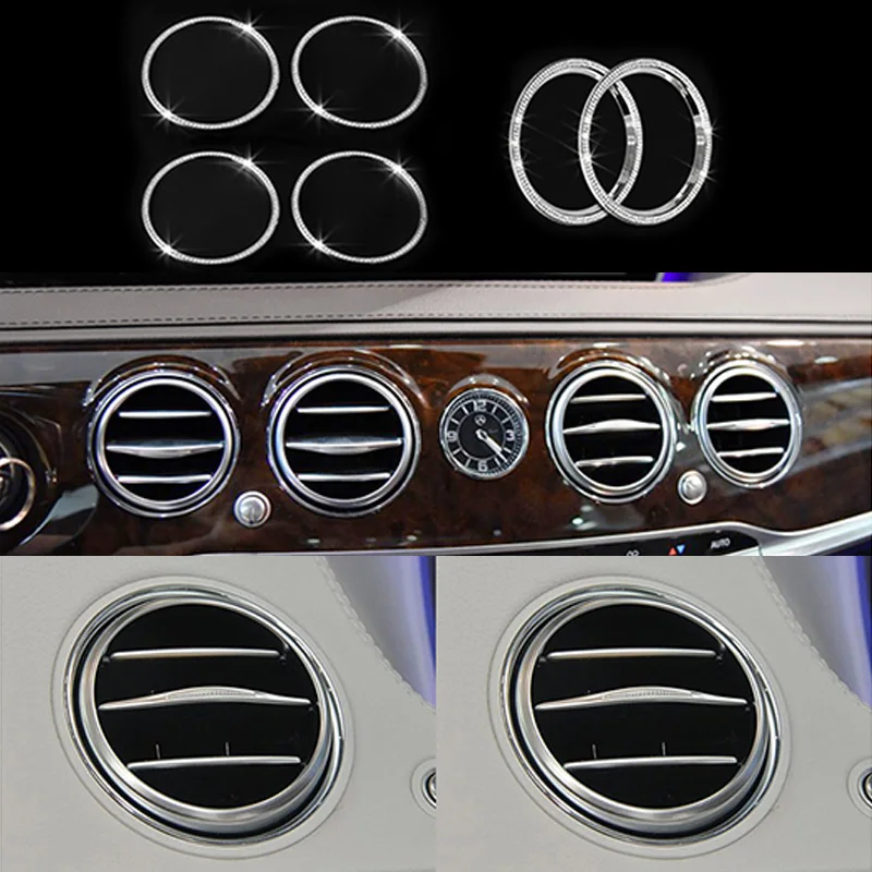 6 шт. декоративная крышка с кольцом для выпускного отверстия воздуха Mercedes Benz S Class