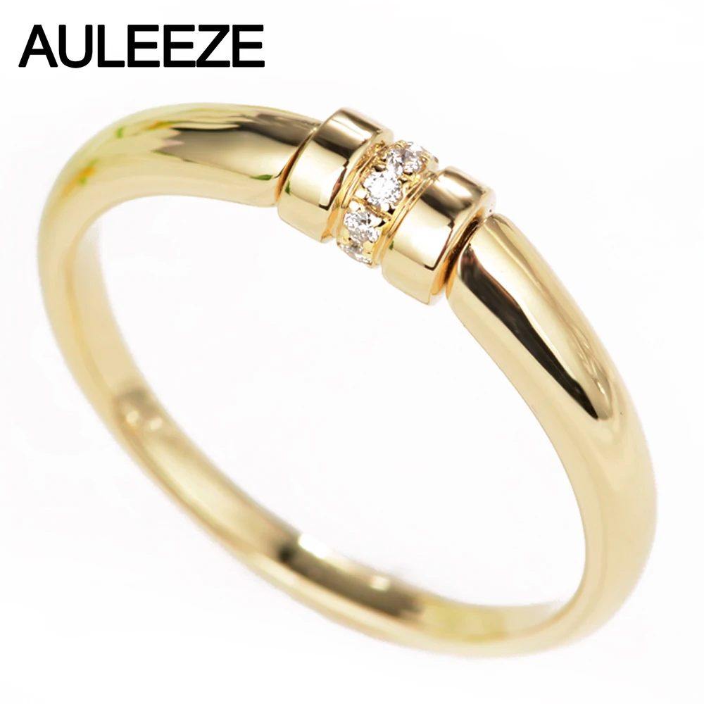 AULEEZE Certificate Diamond Wedding Band For Women 18K Solid Yellow Gold Wedding Engagement Ring Rotation Design Diamond Jewelry
AULEEZE Certificate Diamond Wedding Band For Women 18K Solid Yellow Gold Wedding Engagement Ring Rotation Design Diamond Jewelry