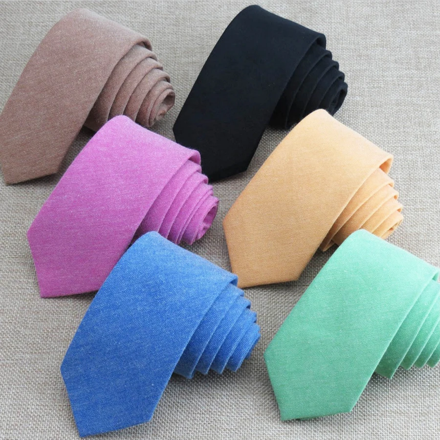 New Cotton Neck Ties for Men Classic Slim Tie Solid Color Fashion Mens Necktie Gift Wedding Business Suit Designer Handmade Tie
New Cotton Neck Ties for Men Classic Slim Tie Solid Color Fashion Mens Necktie Gift Wedding Business Suit Designer Handmade Tie