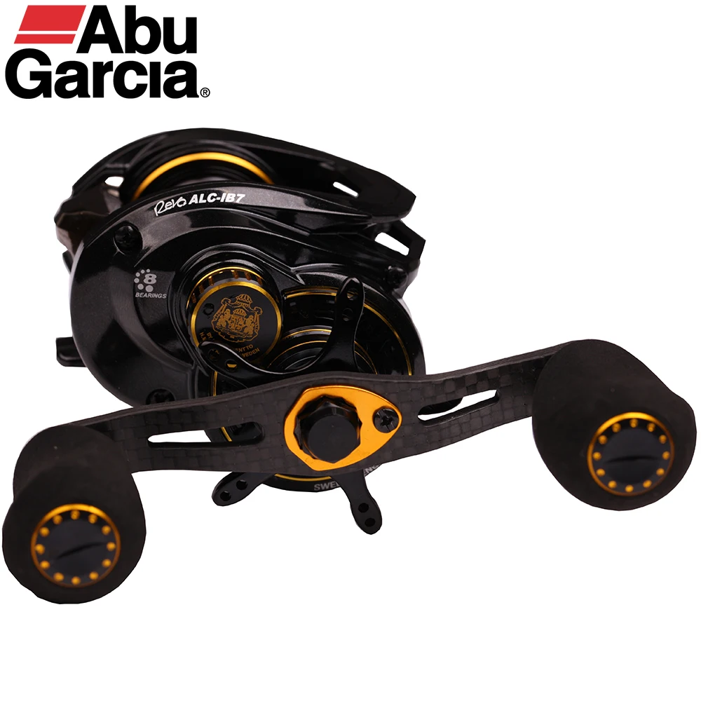 Оригинальный Abu Garcia REVO ALC-IB7 Baitcasting Рыбалка Катушка 7 + 1 мяч подшипники 1: магнитная и