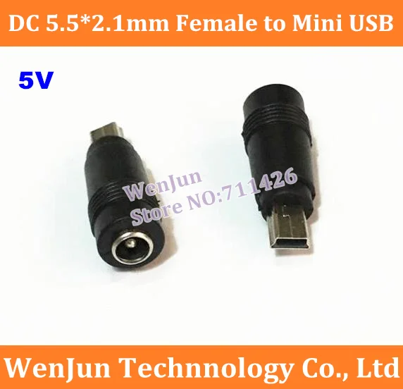 DHL Free Shipping DC 5.5*2.1mm Female to Mini USB male DC Power Charger Adapter Converter Connector for flat navigation
DHL Free Shipping DC 5.5*2.1mm Female to Mini USB male DC Power Charger Adapter Converter Connector for flat navigation