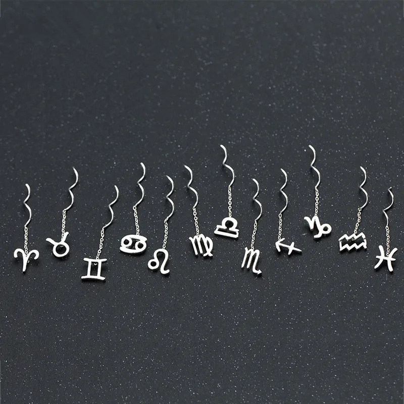 Jinleansu Zodiac Earrings Constellation Signs 925 Silver 12 Constellation Jewelry Women
Jinleansu Zodiac Earrings Constellation Signs 925 Silver 12 Constellation Jewelry Women