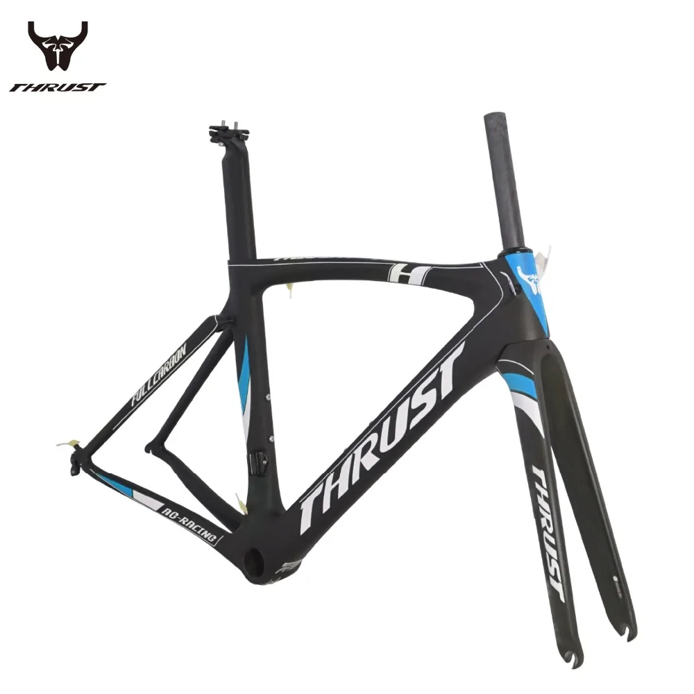 THRUST T1000 Road Bike Carbon Road Frame 46/49/52/54/56/58CM Carbon Frame Blue color Glossy/Matte free shipping 2 Years Warranty
THRUST T1000 Road Bike Carbon Road Frame 46/49/52/54/56/58CM Carbon Frame Blue color Glossy/Matte free shipping 2 Years Warranty