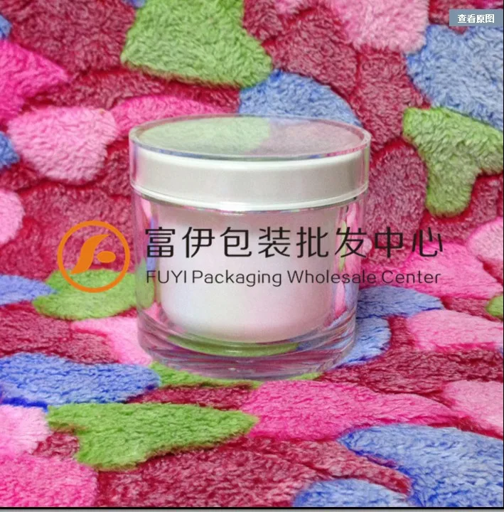 200G acrylic cream jar transparent outer white tank cream jar with silver line for cream or mask cream body lotion packing
200G acrylic cream jar transparent outer white tank cream jar with silver line for cream or mask cream body lotion packing