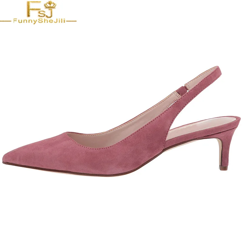 FSJ Peony Suede Slingback Ankle Strap Women Pumps Pointed Toe Stiletto Heel Casual Ladies Shoes Dress Office 2021 Autumn Spring
FSJ Peony Suede Slingback Ankle Strap Women Pumps Pointed Toe Stiletto Heel Casual Ladies Shoes Dress Office 2021 Autumn Spring