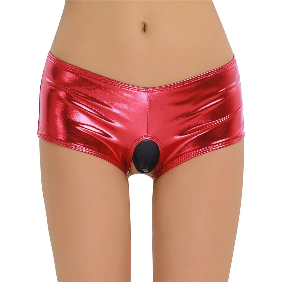 Hodisytian Women Sexy Lingerie Latex Open Crotch Underwear Thong Panties Leather Bodycon Elastic Costume Tanga Shorts Erotic
Hodisytian Women Sexy Lingerie Latex Open Crotch Underwear Thong Panties Leather Bodycon Elastic Costume Tanga Shorts Erotic