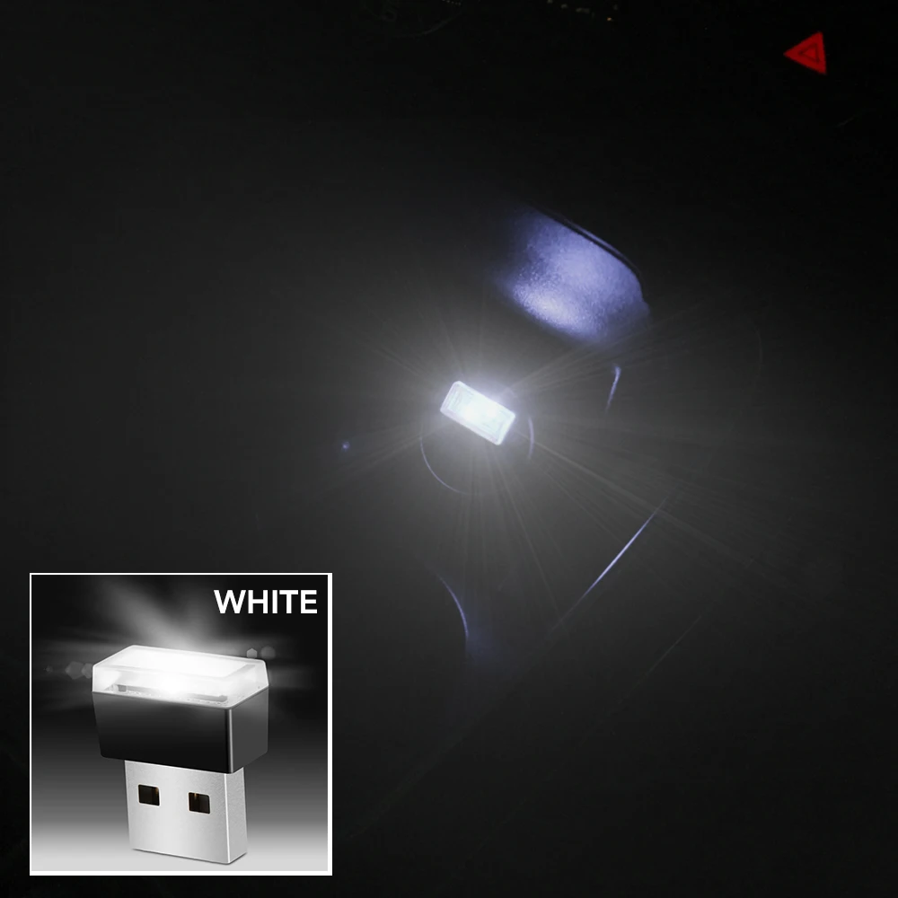 1 шт. автомобильный Стайлинг USB атмосферный светодиодный светильник