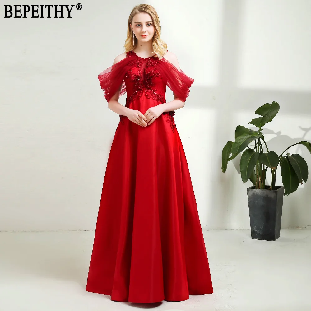 BEPEITHY New Arrival Design vestido de festa O Neck Beads Appliques Lace Long Red Evening Dresses 2019
BEPEITHY New Arrival Design vestido de festa O Neck Beads Appliques Lace Long Red Evening Dresses 2019