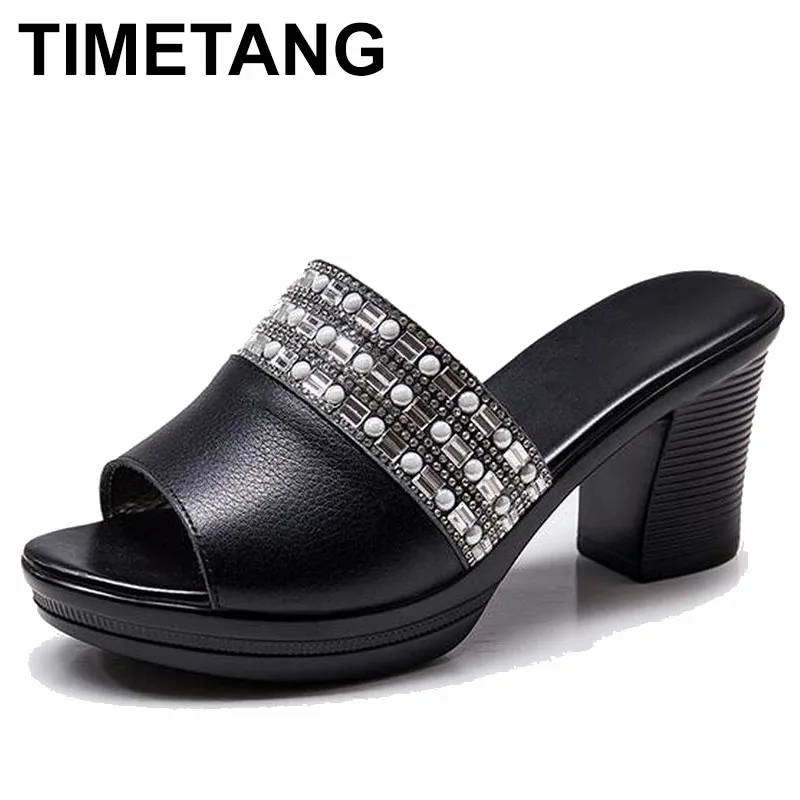 TIMETANGsummer new mother slippers fashion ladies slippers soft and comfortable Women high heels fashion rhinestone summer shoes
TIMETANGsummer new mother slippers fashion ladies slippers soft and comfortable Women high heels fashion rhinestone summer shoes