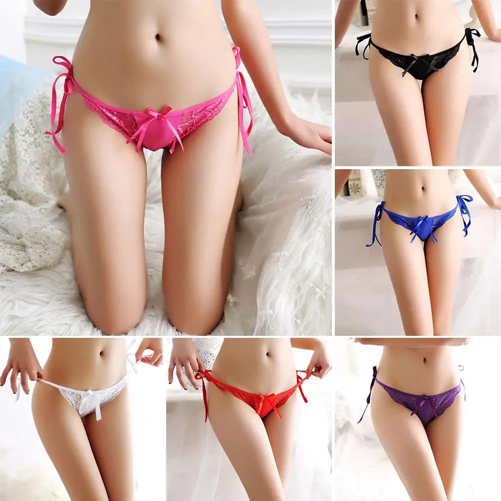 Sexy Lady Low Waist Underwear Tie Side Bikini Bottom Thong Panties Bowknot Lace Honeymoon G-string
Sexy Lady Low Waist Underwear Tie Side Bikini Bottom Thong Panties Bowknot Lace Honeymoon G-string