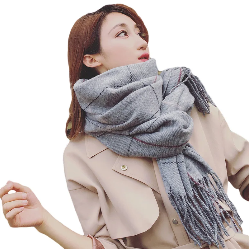 Luxury Brand Women Fashion Warm Witer Solid Scarf Plaid Long Shawl Tassel Acrylic Blanket Soft Pashmina High Quality HY131
Luxury Brand Women Fashion Warm Witer Solid Scarf Plaid Long Shawl Tassel Acrylic Blanket Soft Pashmina High Quality HY131