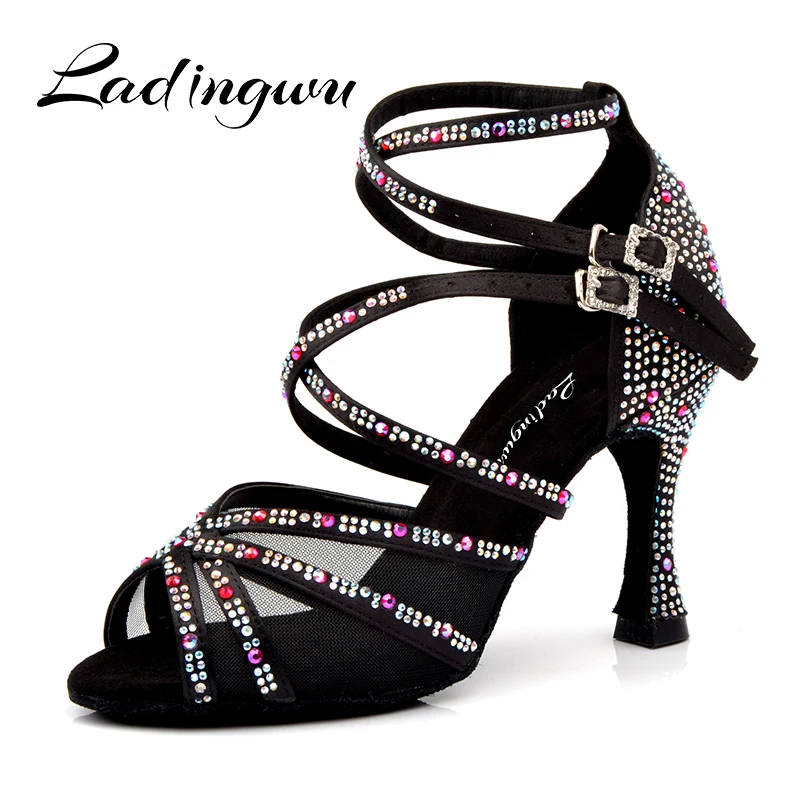 Ladingwu Latin Dance shoes For Women Ballroom Ladies Shoes Red Pomegranate Rhinestones Tango Dance Shoes Black High Heel Shoes
Ladingwu Latin Dance shoes For Women Ballroom Ladies Shoes Red Pomegranate Rhinestones Tango Dance Shoes Black High Heel Shoes