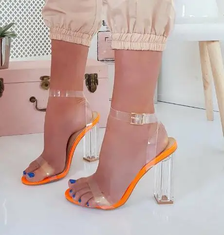 Moraima Snc Woman Transparent Thick Heels Sandals Summer Sexy Open Toe Ankle Strap Gladiator Shoes Cutouts High Heels
Moraima Snc Woman Transparent Thick Heels Sandals Summer Sexy Open Toe Ankle Strap Gladiator Shoes Cutouts High Heels