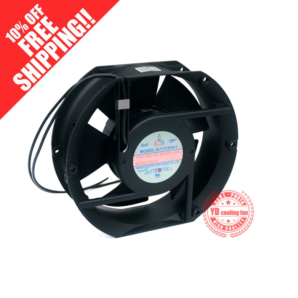 Новинка для san jun suntronix SJ1725HA1 110V-120V 0.45A 17251 шарикоподшипник охлаждающий вентилятор
Новинка для san jun suntronix SJ1725HA1 110V-120V 0.45A 17251 шарикоподшипник охлаждающий вентилятор