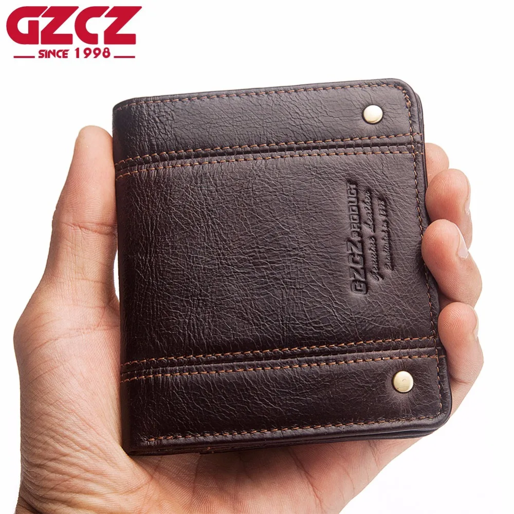 GZCZ 2018 Men'S Genuine Leather Wallet Vintage Ultra Thin RFID Wallets Card Holder Male Purse Portomonee Slim Walet Money Bag
GZCZ 2018 Men'S Genuine Leather Wallet Vintage Ultra Thin RFID Wallets Card Holder Male Purse Portomonee Slim Walet Money Bag