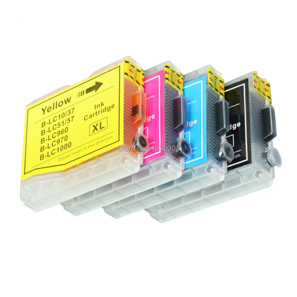 4PCS Compatible LC51 LC37 LC57 LC1000 LC970 LC960 Ink cartridge for Brother DCP-130C DCP-560CN MFC-235C FAX-1355 printer
4PCS Compatible LC51 LC37 LC57 LC1000 LC970 LC960 Ink cartridge for Brother DCP-130C DCP-560CN MFC-235C FAX-1355 printer