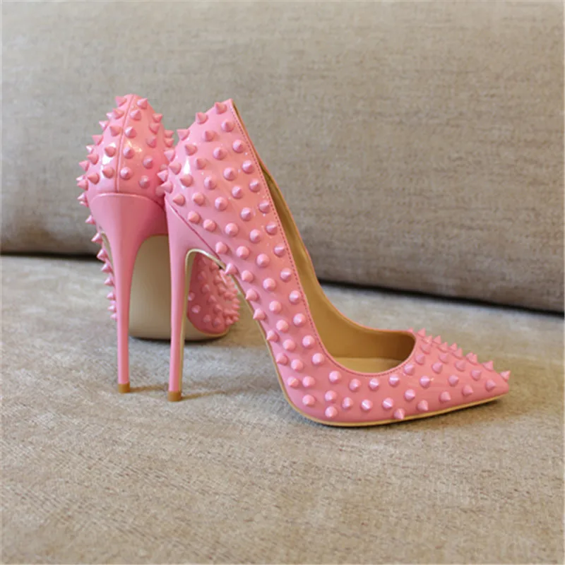 Free shipping fashion women Pumps lady Pink patent leather studded spikes Pointy toe high heels shoes size33-43 12cm 10cm 8cm
Free shipping fashion women Pumps lady Pink patent leather studded spikes Pointy toe high heels shoes size33-43 12cm 10cm 8cm